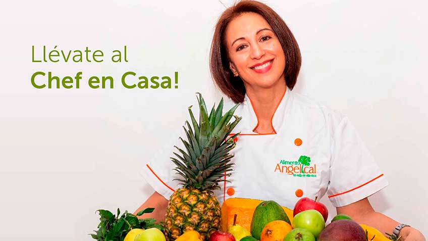Vivi la chef, Alimento Angelical, en vivo, Chef en Casa