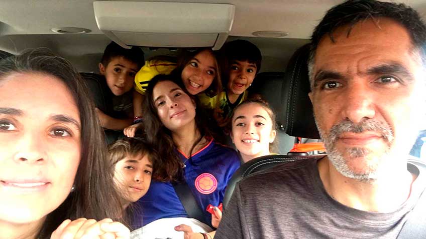 Seis hijos y una familia feliz